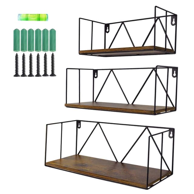 🌟 EYMPEU Wandregal 3er Set: Robust und langlebig, Einfache Montage, Ideale Aufbewahrung