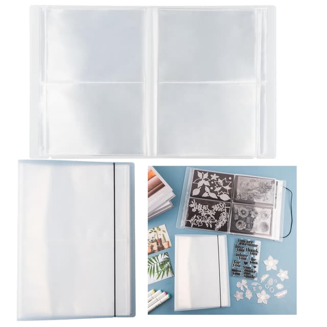 OTCRAFT 20 Seiten, 80 Taschen/1 Set großes transparentes Aufkleber-Foto-Aufbewahrungsalbum 📸🔖
