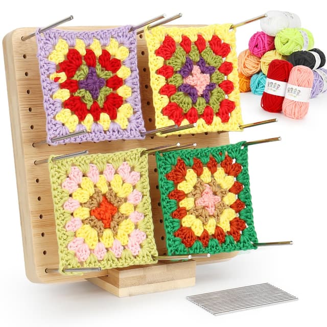 Coopay Granny Square Spanner & Blocking Board Set 🧶🎁