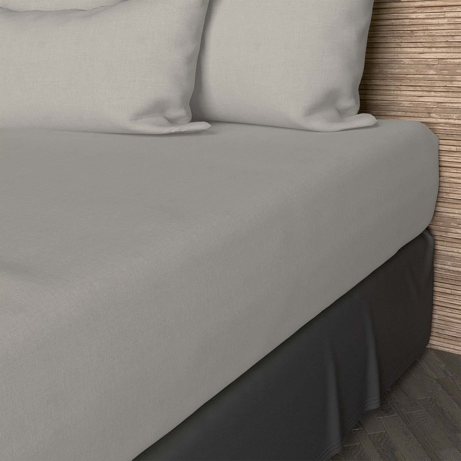 🌞 Angebot: Soleil d'Ocre Spannbettlaken aus Baumwolle in ECRU, 140 x 190 cm
