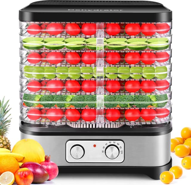 🌟 Dörrautomat Edelstahl mit 8 Einlegefächer 🌟