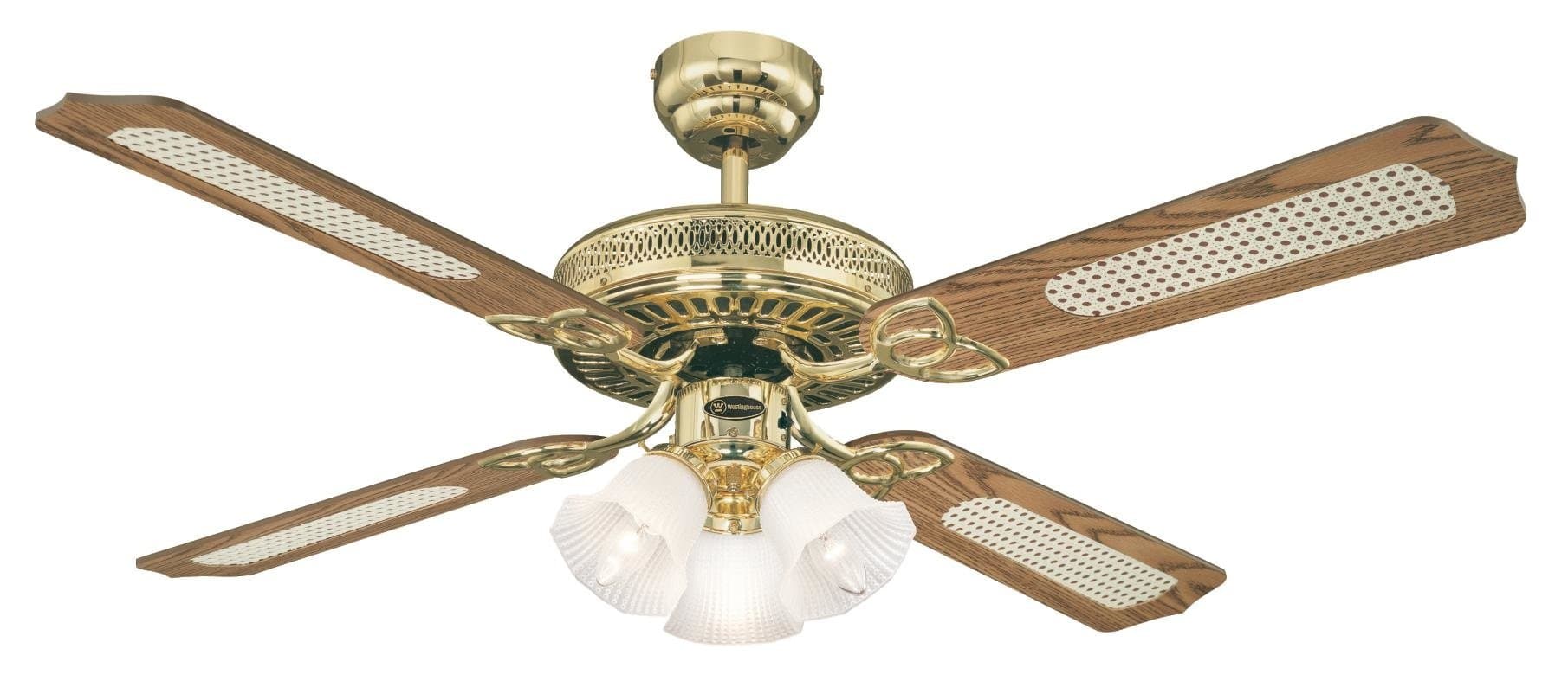 Westinghouse Lighting Deckenventilator Monarch Trio 🌟 132 cm poliertes Messing