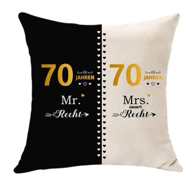 Hasodeo 70. Jahrestag Geschenk Für Ihn Sie Kissenbezug Jubiläum