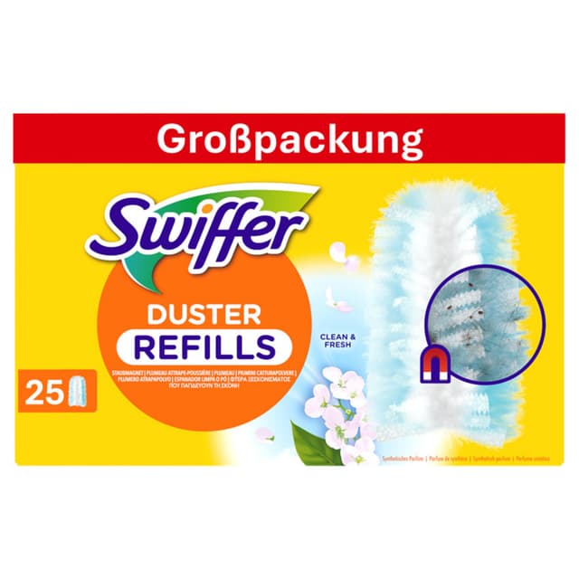 🌟 Mega-Deal: Swiffer Staubmagnet 5x5 Nachfülltücher mit Febreze-Duft!