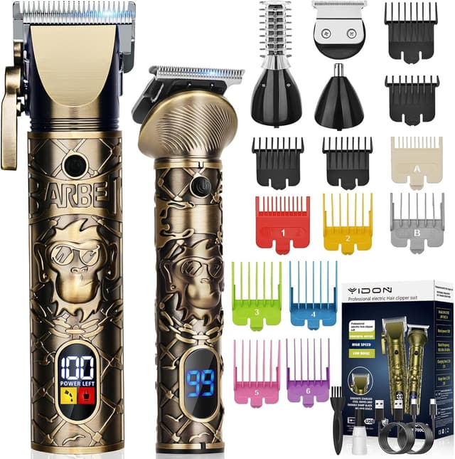 YIDON Profi Haarschneidemaschine Set 🌟 Barttrimmer Herren 🧔 Multifunktionale Clipper Haarschneider