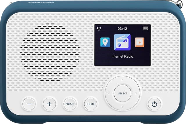 SANGEAN WFR-39 - Kompaktes, portables Internet-Radio mit WiFi, Musik-Streaming, DAB+/FM, Bluetooth 🎵📻