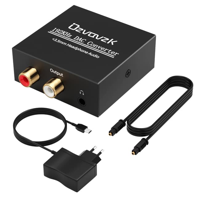 🔊 Ozvavzk Da Wandler Optisch auf Cinch Audio Konverter 192kHz DAC Konverter 🎵