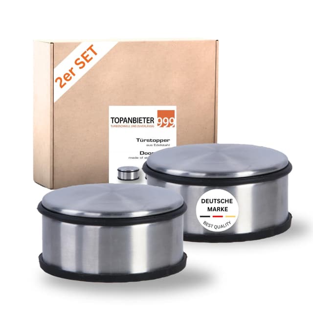 🌟 Top Angebot! Edelstahl Türstopper Set ohne Bohren (2er Set) 🚪