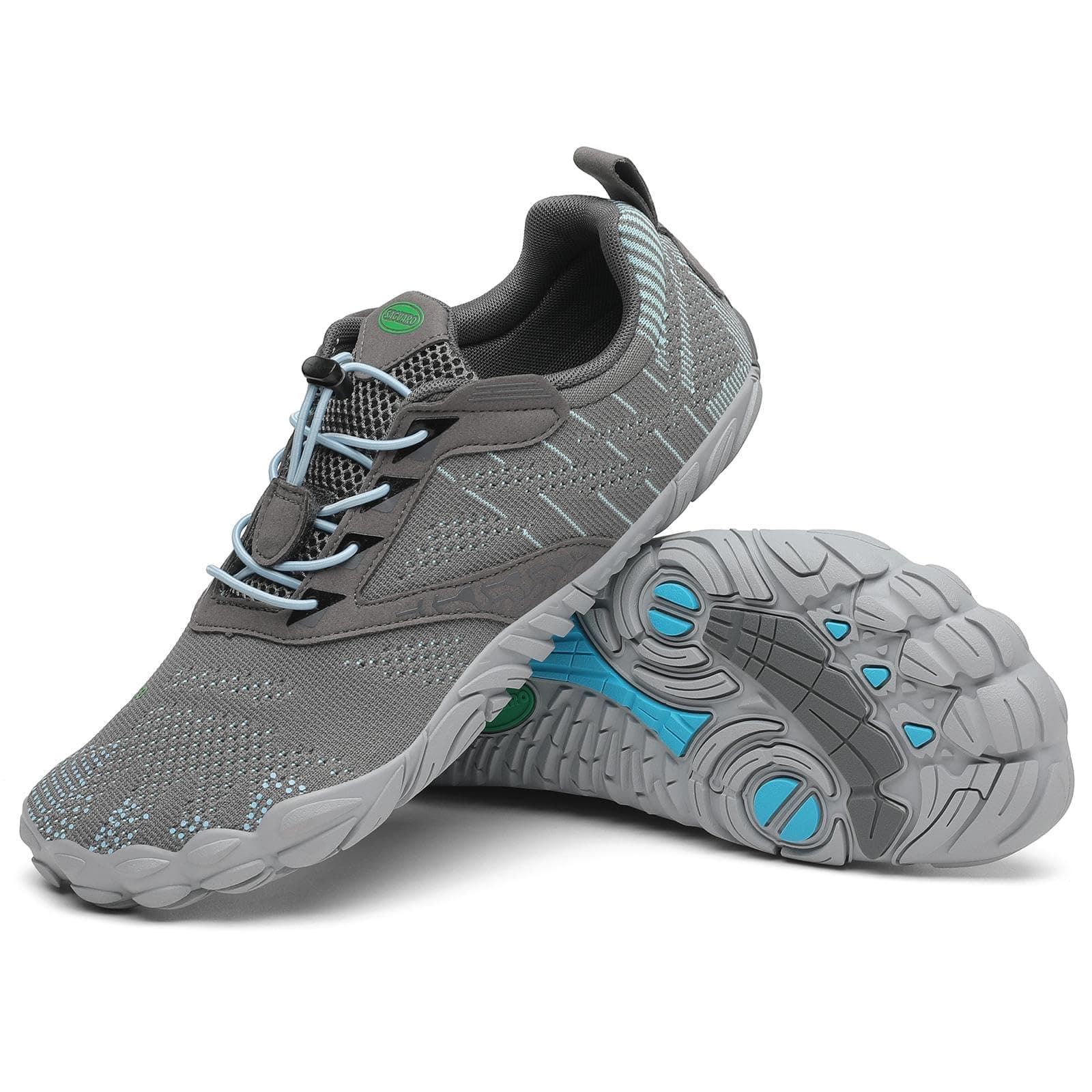 👟 SAGUARO Barfußschuhe Herren Damen Zehenschuhe Unisex Traillaufschuhe 43 EU Grau - Angebot!