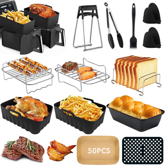 🍳 Ninja Heißluftfritteuse Zubehör Set - Airfryer Accessories für Ninja Heißluftfritteuse AF400EU