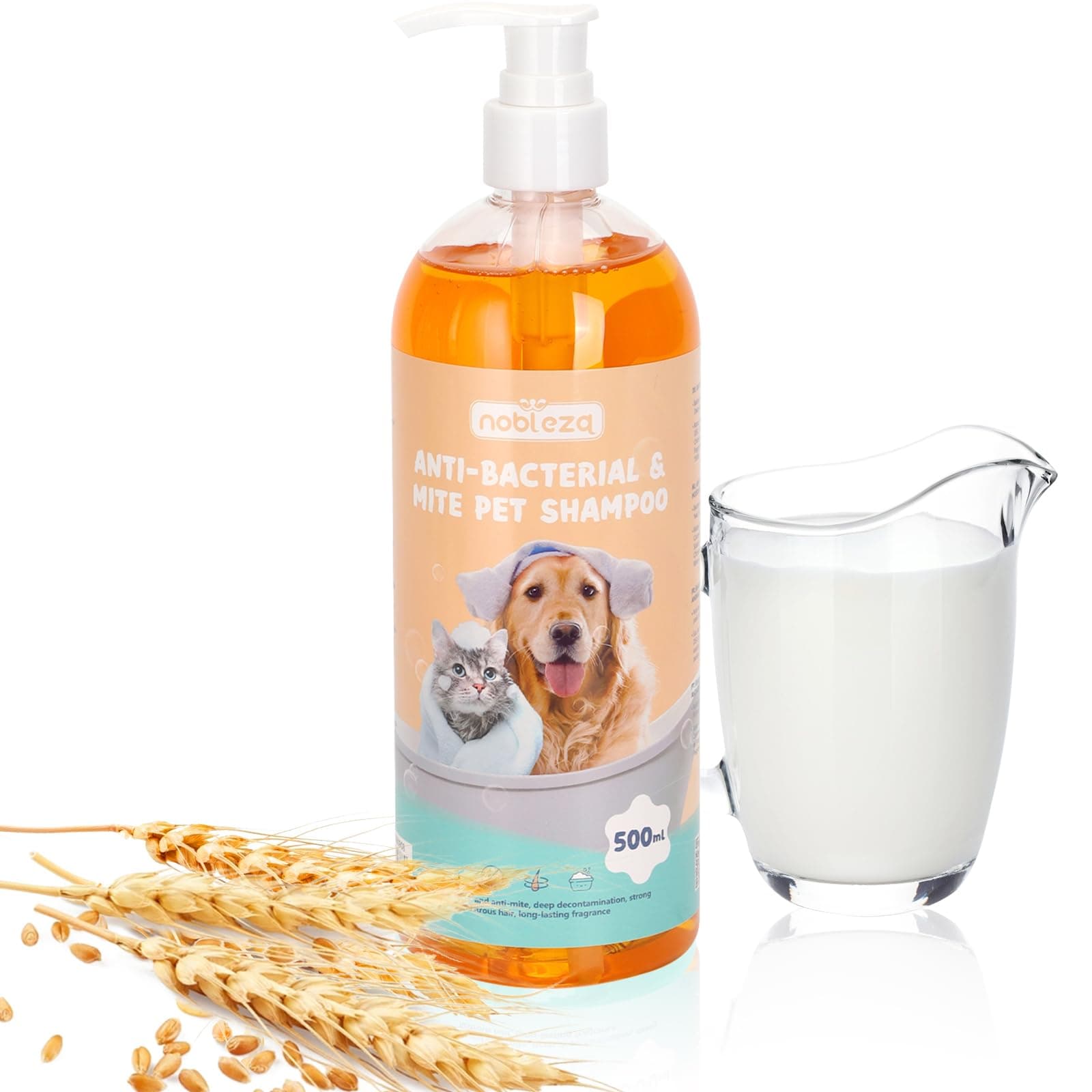 Nobleza Hundeshampoo gegen Juckreiz, Milben, Pilz & Floh 🐶🛁