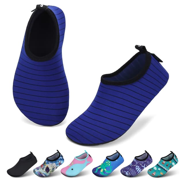 👧👦 SAGUARO Kinder Badeschuhe Mädchen Schwimmschuhe Junge Schnell Trocken Outdoor Aqua Schuhe Pool Yoga, 21-35EU 30/31 EU Hellblau