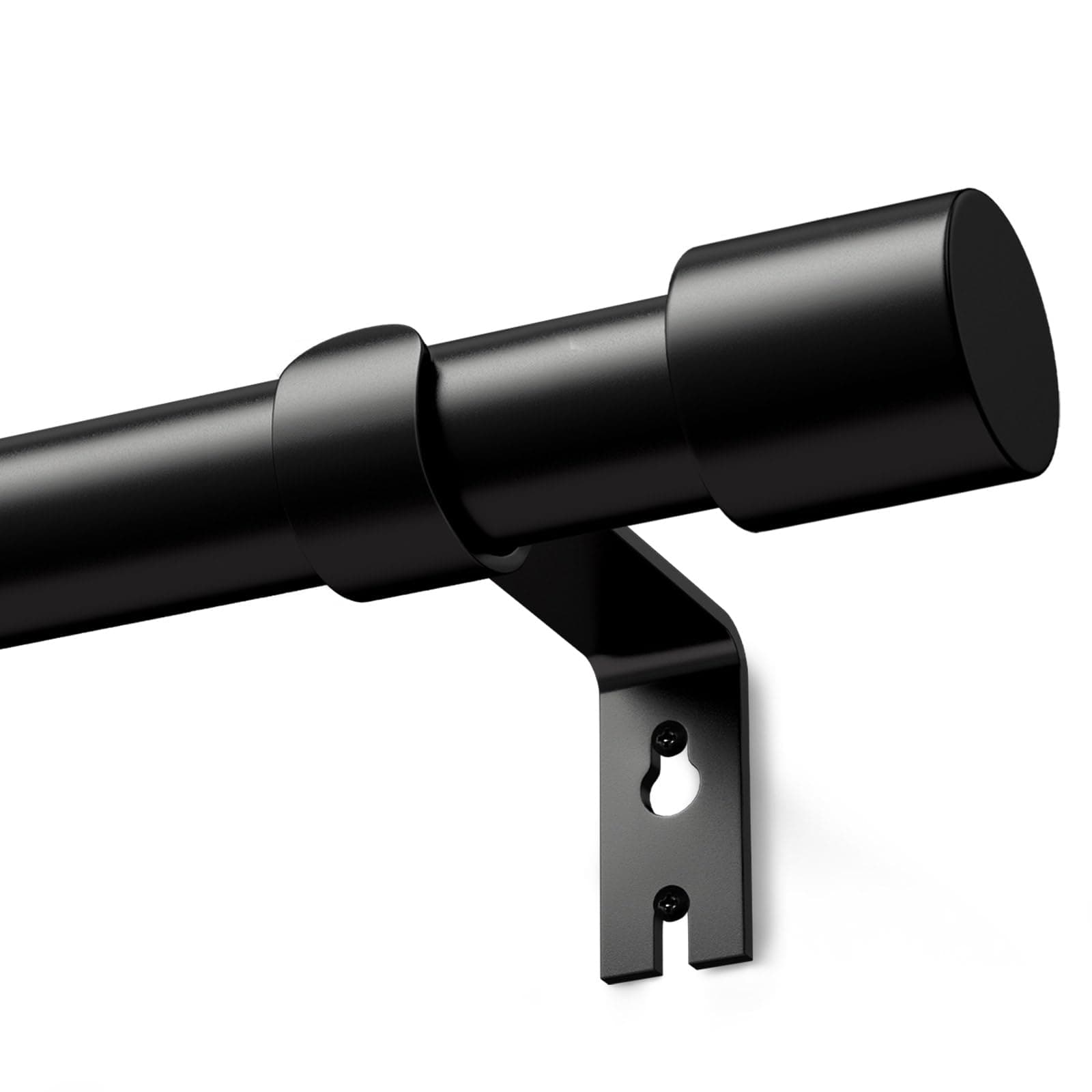 🌟 Schwarz Gardinenstange 76-228 cm | Ausziehbar & Robust | Vorhangstange für Fenster Outdoor