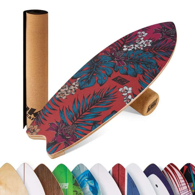 🏄‍♂️ BoarderKING Indoorboard Wave - Balance Board für Indoor-Surfen und Skaten 🛹