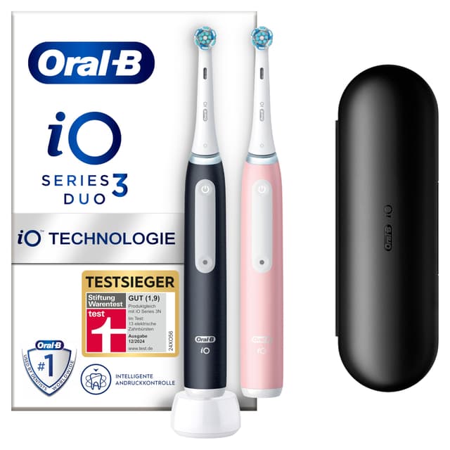 🦷 Oral-B iO Series 3 Elektrische Zahnbürste Doppelpack 🦷