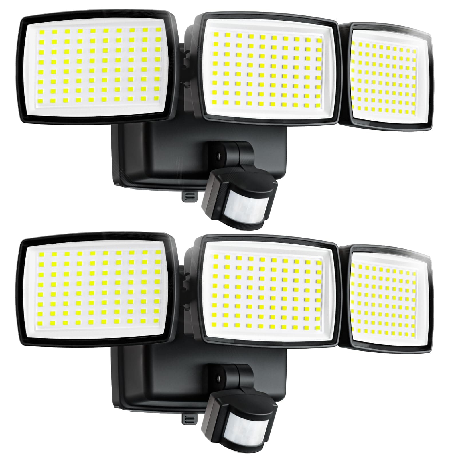 🔦🏡 AIXPI Bewegungsmelder Aussen Batterie, 240 LED Strahler mit Bewegungsmelder Batteriebetriebene Aussenlampe