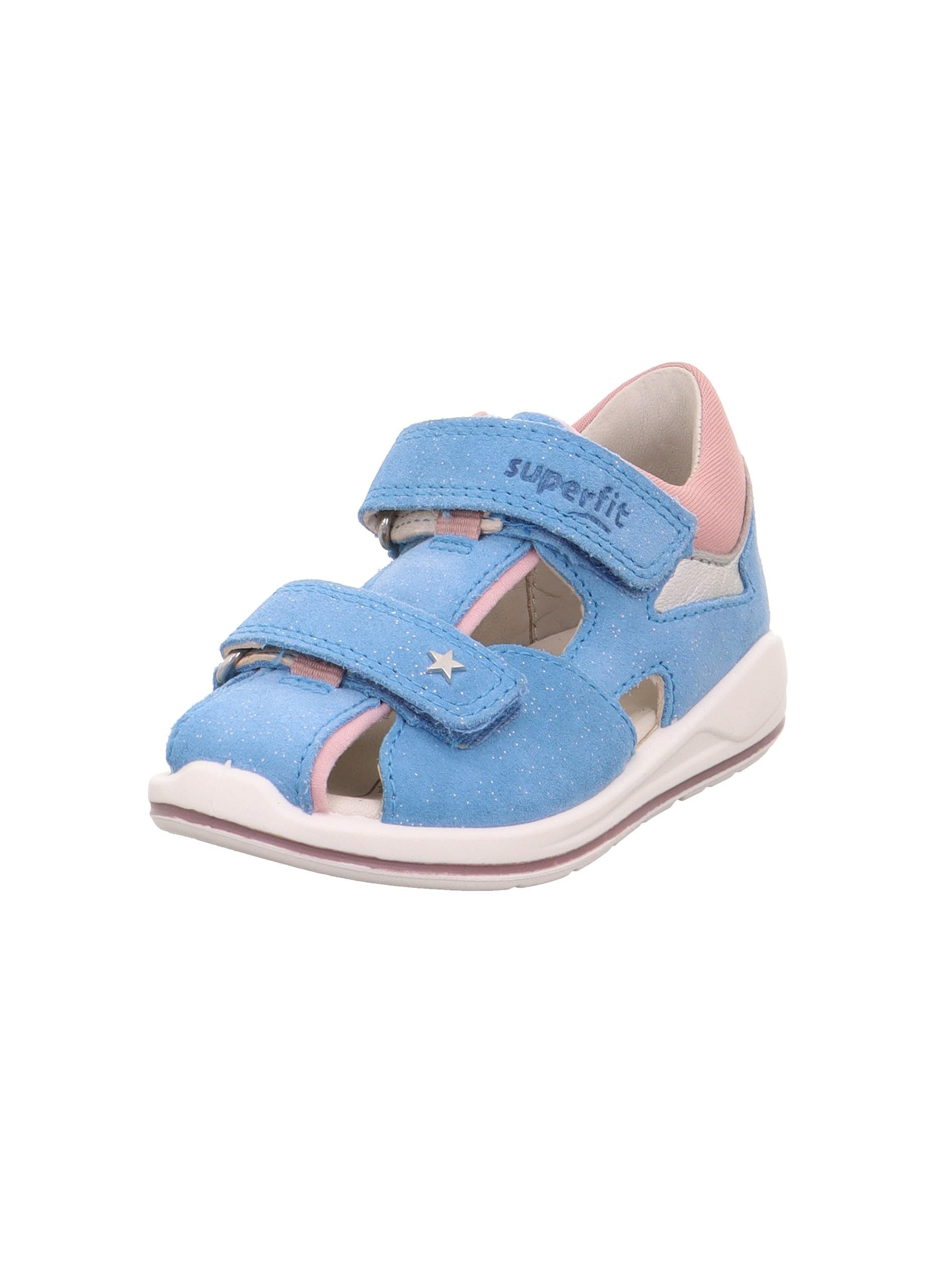 🌟 Superfit Mädchen Boomerang Sandale 22 EU Hellblau Rosa 8400 - Angebot