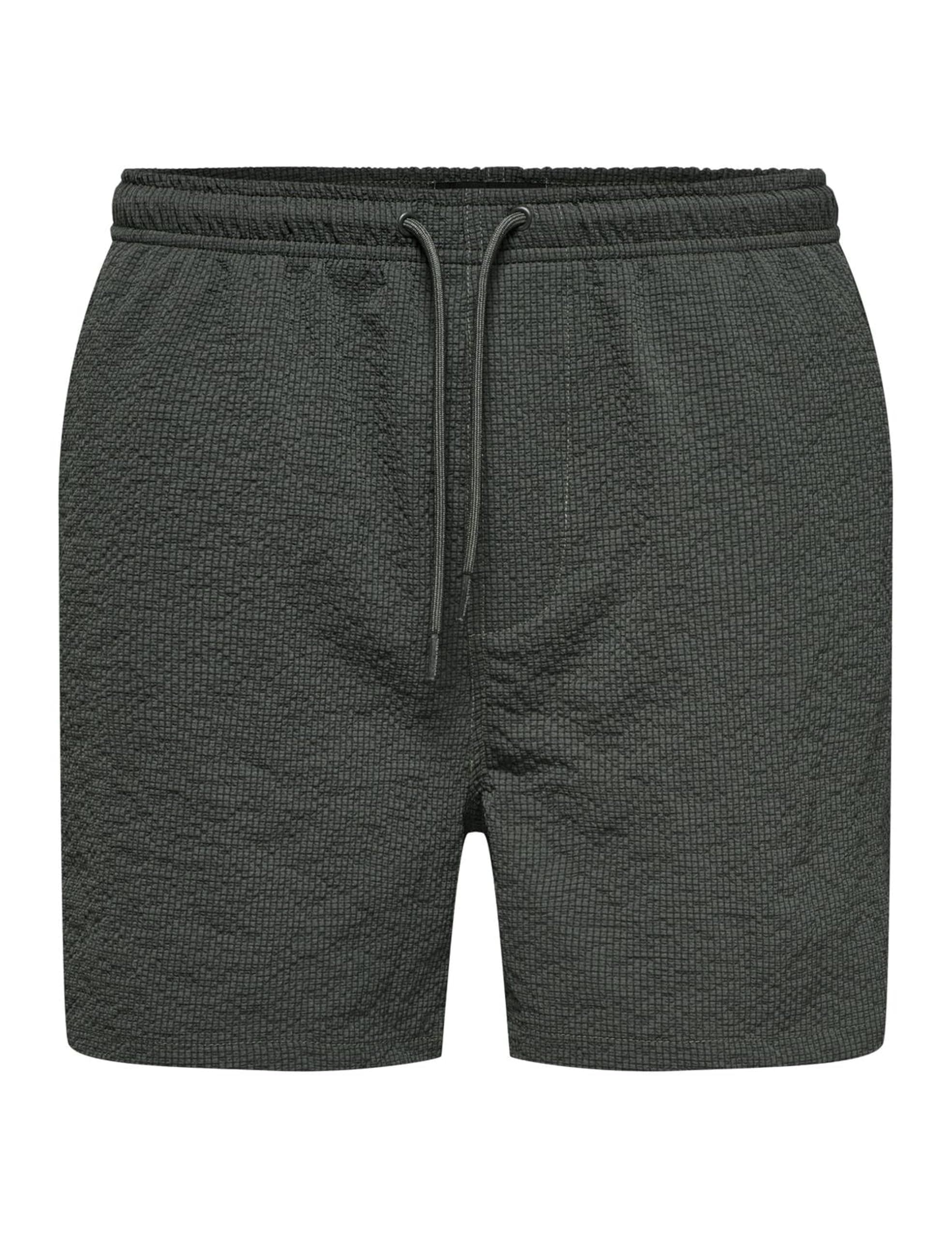 😎 Nur & SONS Herren Onsted Life Solid Seersucker Swim Noos L Kambaba - Badeshorts Angebot!