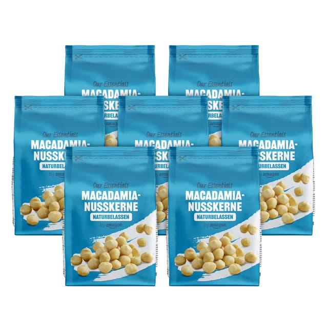 Deal des Tages! 🌰🌿 Amazon MACADAMIA-NUSSKERNE, Ungesalzen 7 x 200 g (Pack of 7) - 43.44€