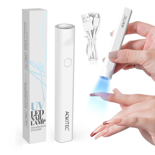 Aokitec UV Lampe für Gelnägel 💅🏼【2025 Upgrade】Mini UV Lampe für Nägel