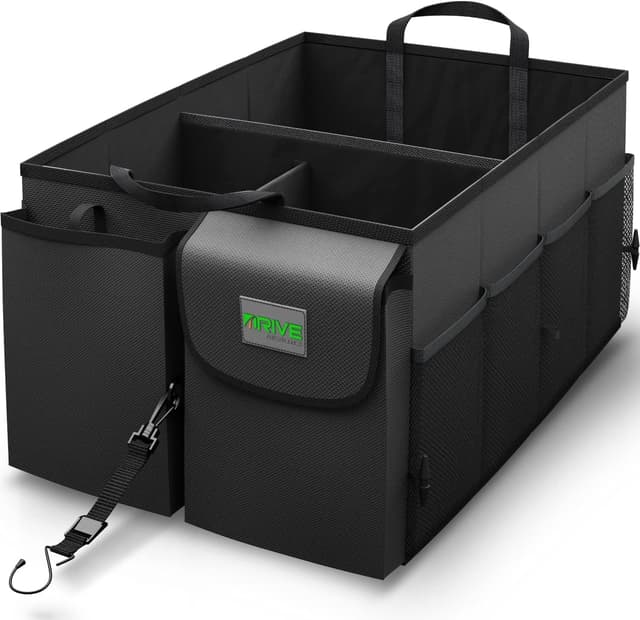 🚗 ELAORY Kofferraum Organizer - Zusammenklappbar - Schwarz 🛍️