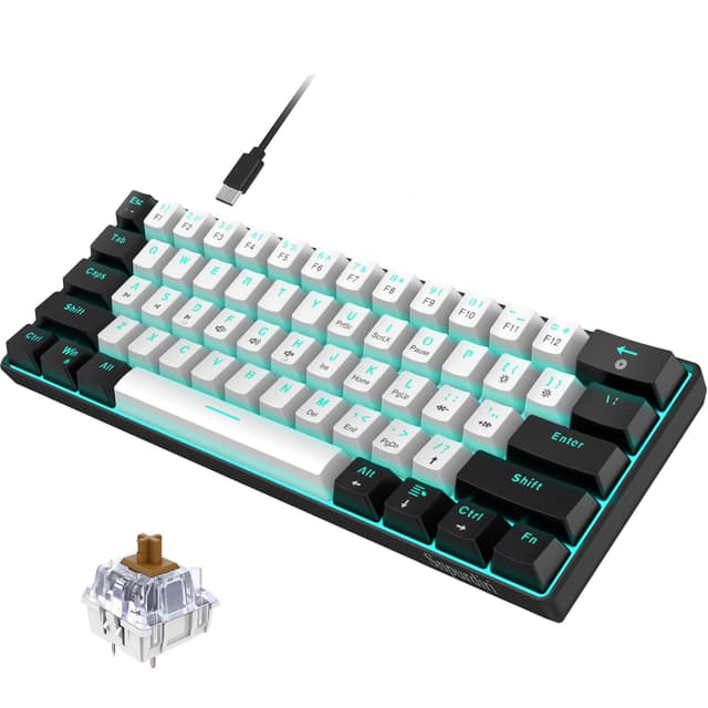 🎮 Snpurdiri 60% Kabelgebundene Mechanische Gaming-Tastatur 🌟