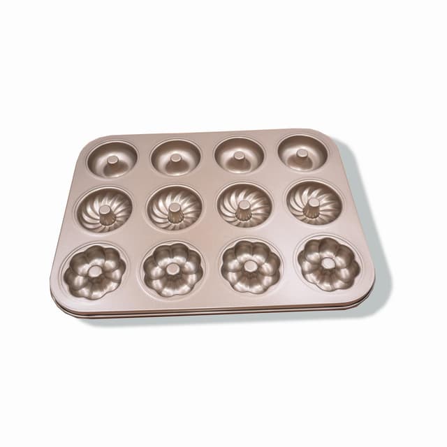 🍩🎂 Gurlideo Donuts Backform Kuchen Backformen Donut 3 verschiedene für Donut-Backen Muster Muffins Kekse Bagels Pudding Form