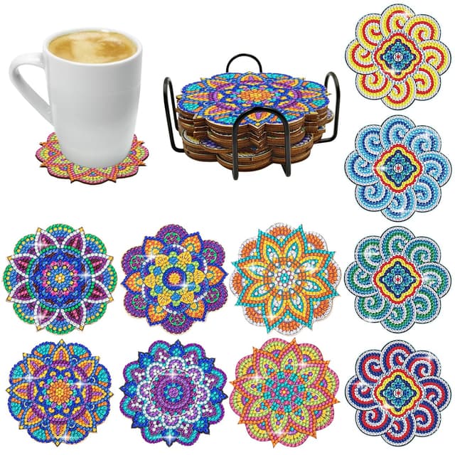 AFUNTA Diamant-Gemälde-Untersetzer Set 🎨🌟