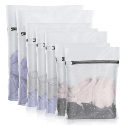 🧺🧦 AJOXEL Wäschenetz für Waschmaschine 7er Set - Wäschesack wäschebeutel wäschesäcke Laundry Bag mit Reißverschluss