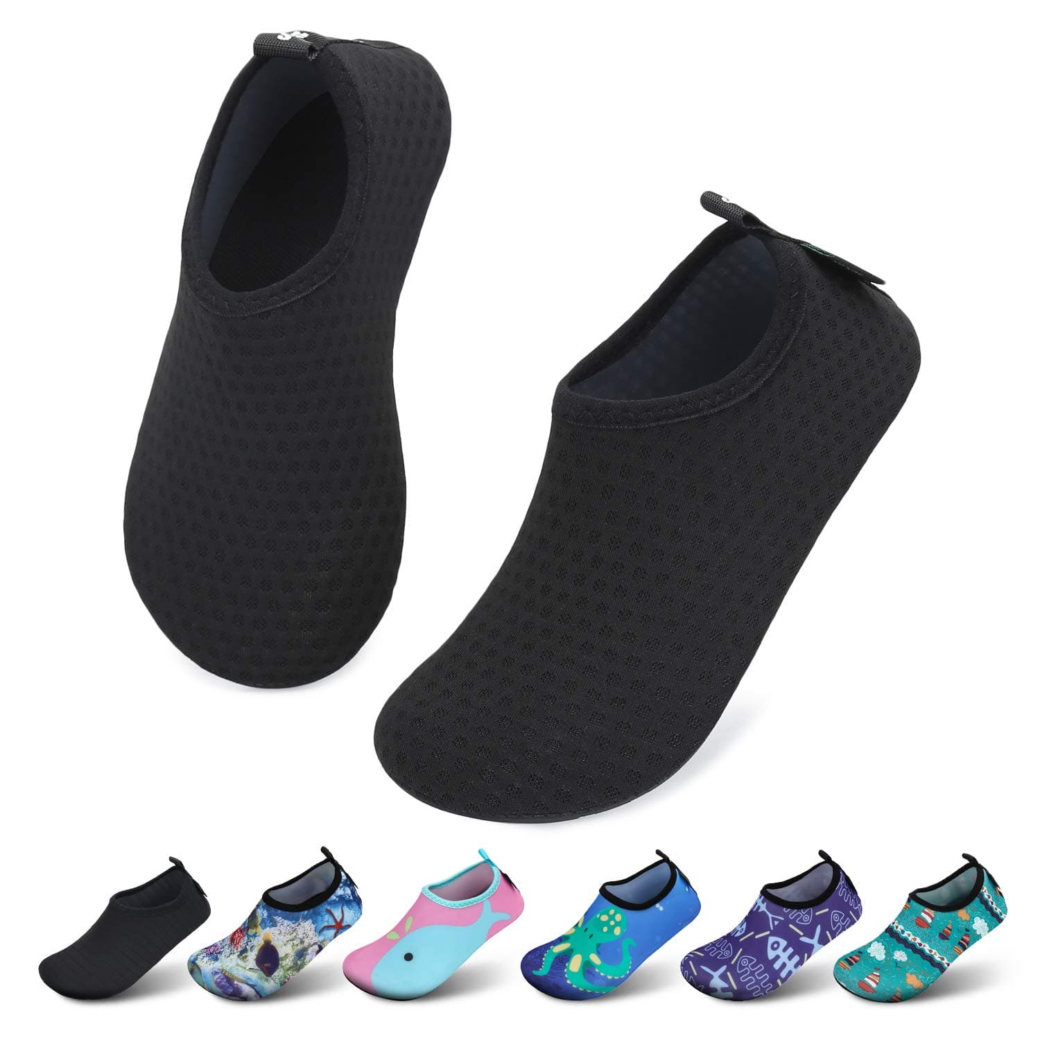 🌊👣 SAGUARO Kinder Badeschuhe Mädchen Schwimmschuhe Junge Aqua Schuhe 32/33 EU Gefleck