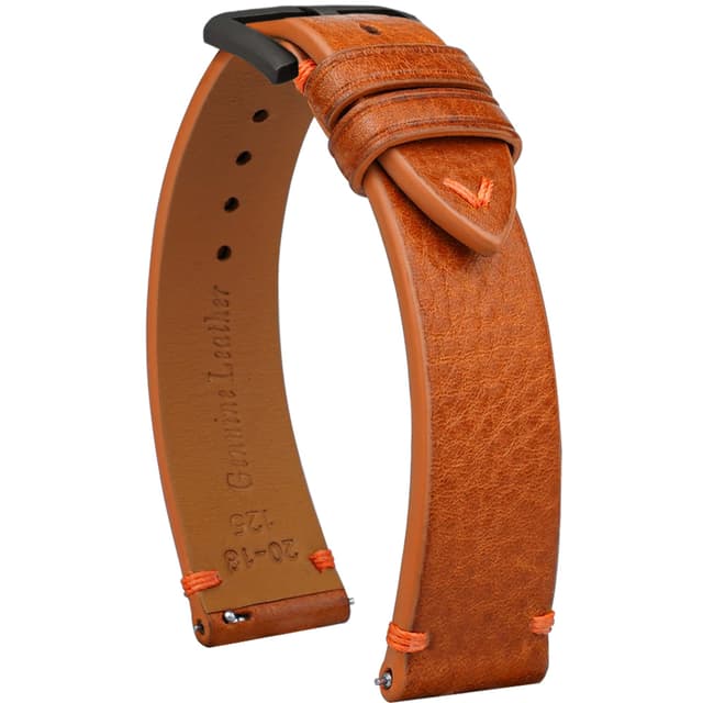 Gomvadr Quick Release Lederarmband | Handgefertigtes Italienisches Kalbsleder Uhrenarmband