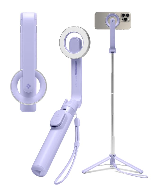 Spigen MagSafe Selfie Stick Stativ [Wondersnap] [MagFit-Technologie & Bluetooth-Fernbedienung]