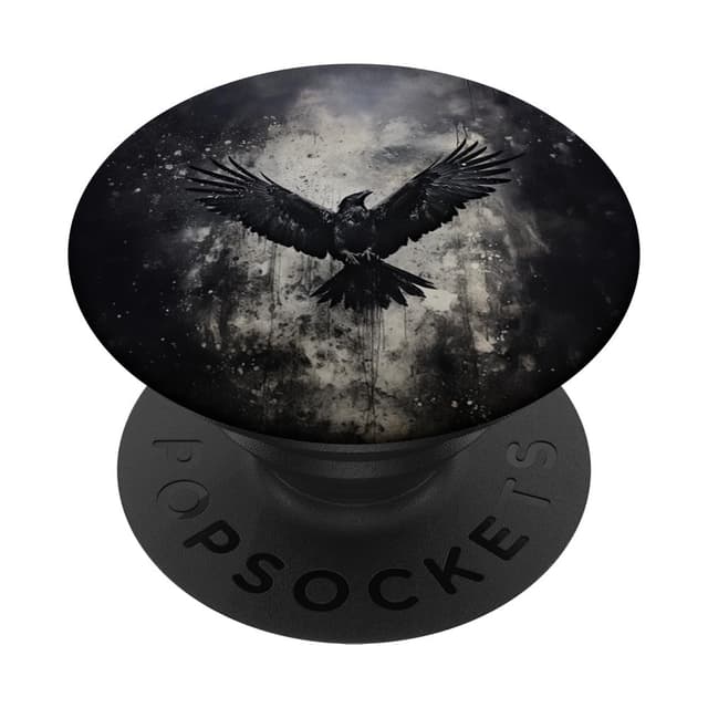 🖤 Ästhetisches Gothic Grunge Okkult Viking Krähe Mystischer Rabe PopSockets Klebender PopGrip 🦅