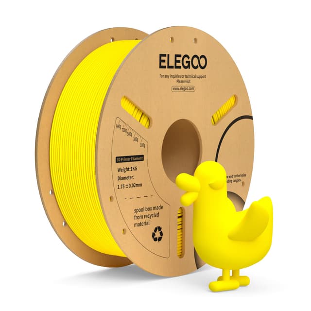 ELEGOO PLA+ Filament 1.75mm Gelb 1KG 🌟 Stark & Präzise 🌟 Umweltfreundlich