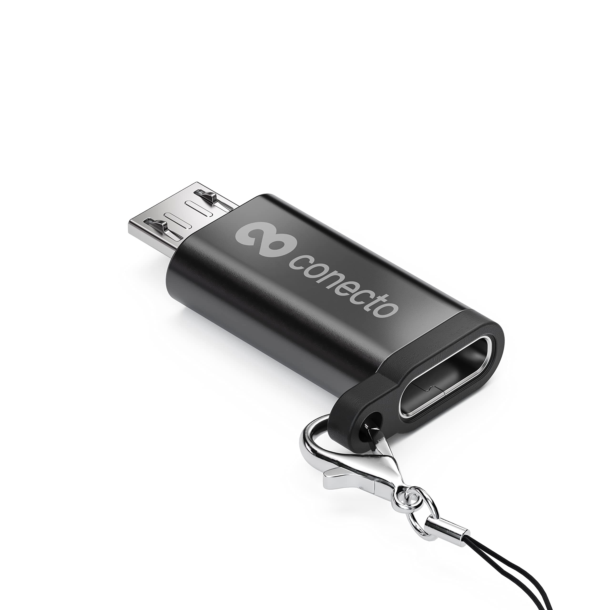 🔌📱 conecto Micro USB auf USB-C Adapter 2er-Set Schwarz - OTG Unterstützung