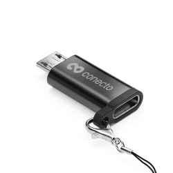 🔌📱 conecto Micro USB auf USB-C Adapter 2er-Set Schwarz - OTG Unterstützung