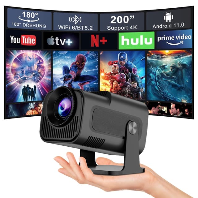 Salange HY320Mini Beamer,4k Unterstützt Heimkino Projektor 🔥