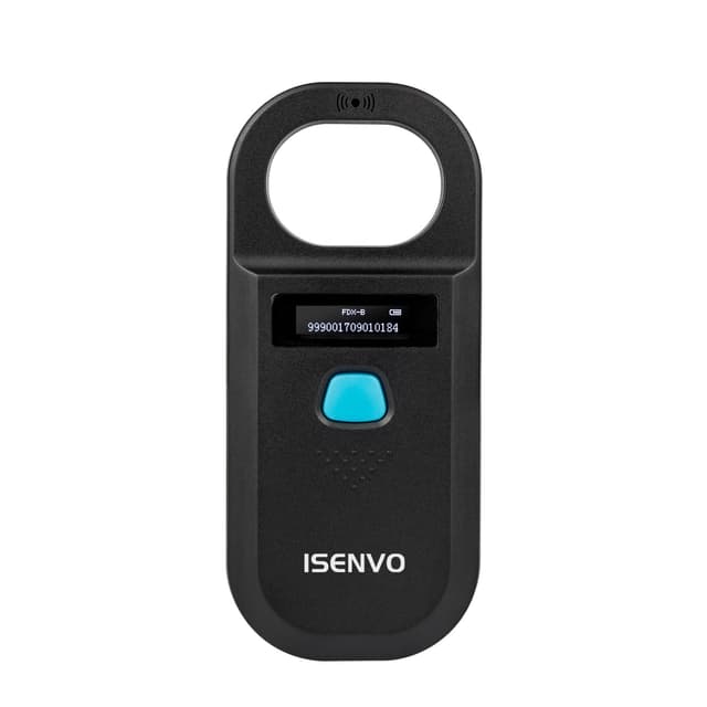 ISENVO Haustier ID Lesegerät 🐾🔎 RFID Mikrochip Scanner 134,2 kHz 125 kHz