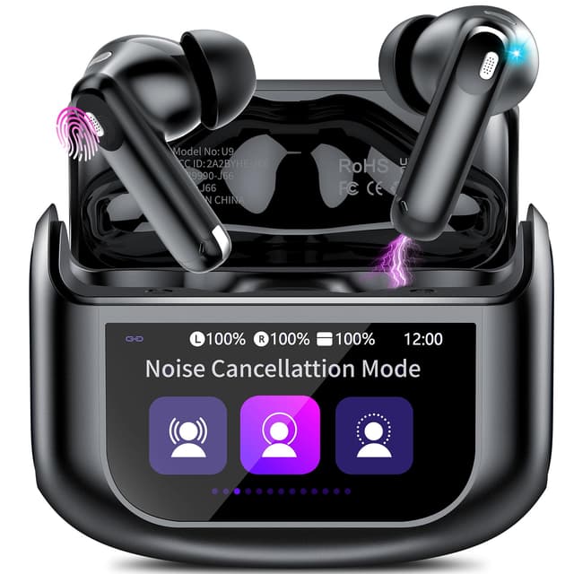 🎧 Thunelec Touchscreen Bluetooth Kopfhörer - In Ear Kopfhörer Kabellos Bluetooth 5.4 mit ANC+ENC Noise Cancelling Mic