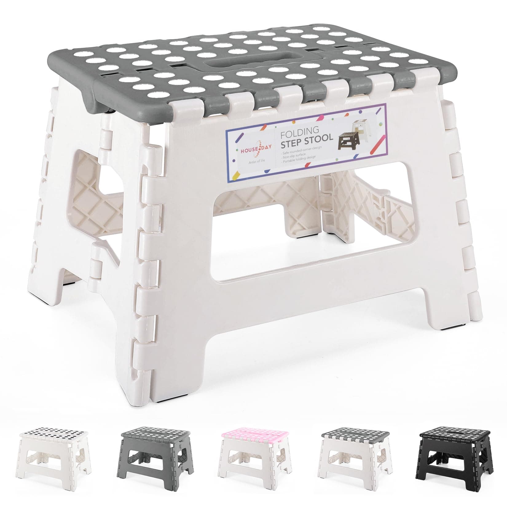 🌟 HAUS TAG 22cm Tritthocker Klappbar - Faltbarer Hocker Kinder 🪑