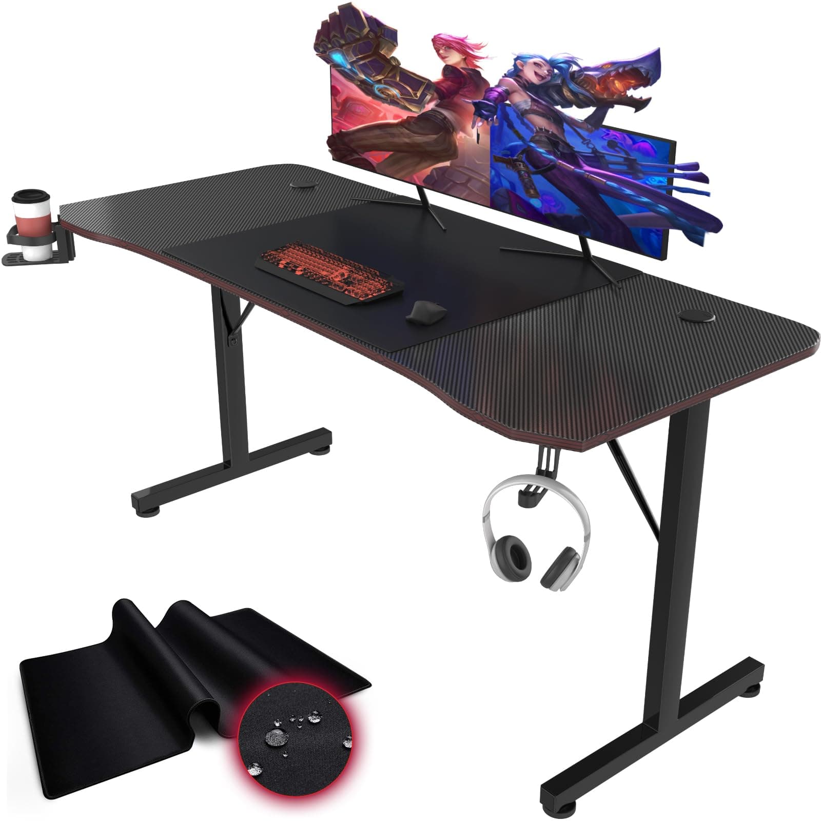 Devoko Gaming Tisch 160cm - Gamer Schreibtisch 🎮 Angebot!