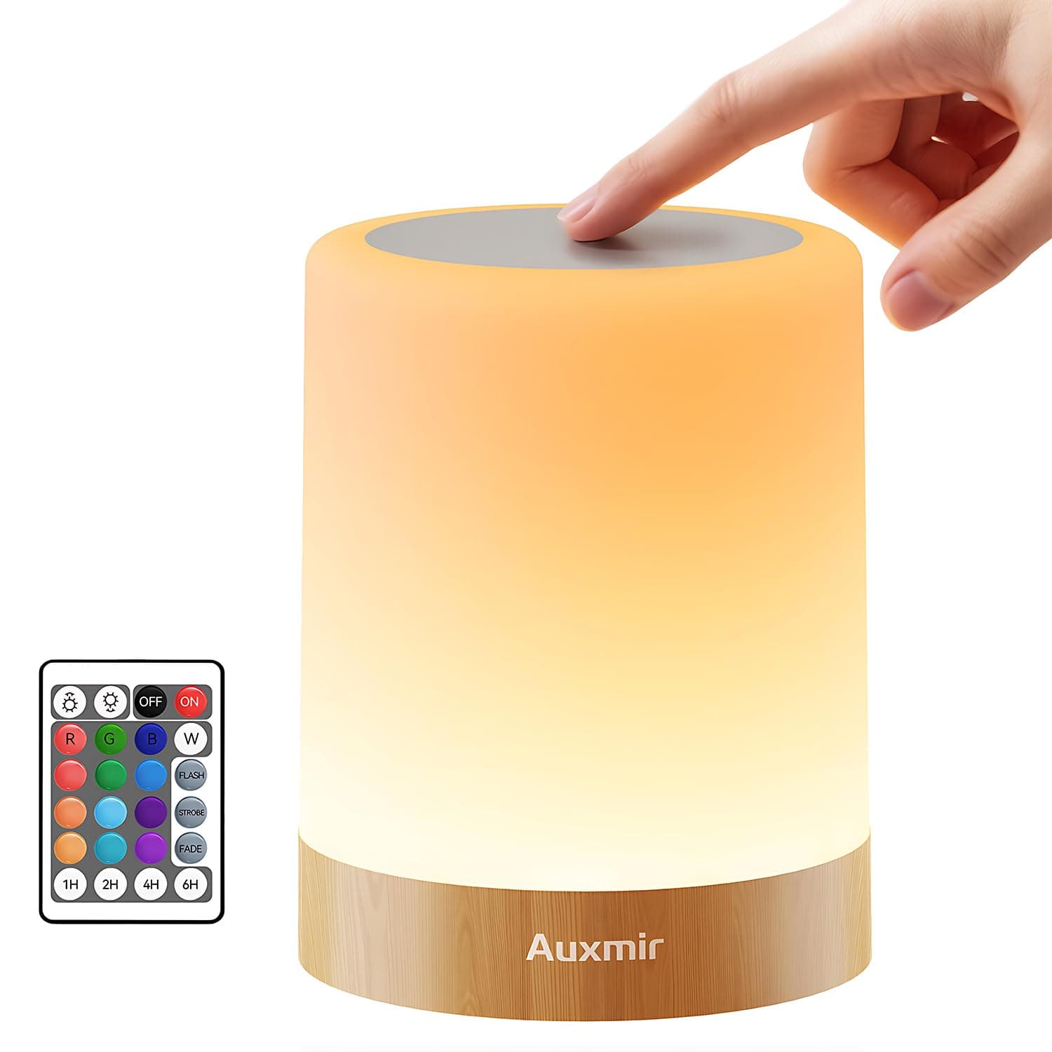 Auxmir Nachttischlampe Touch Dimmbar 🌙🌈