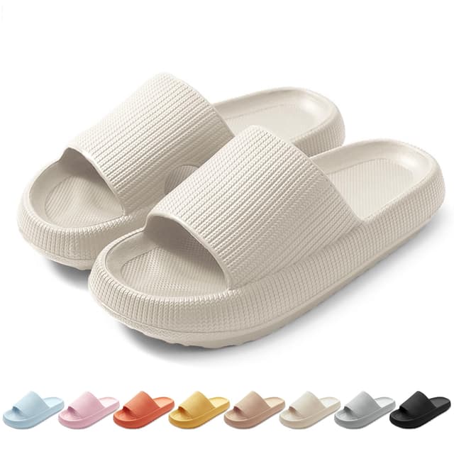 🌥️ HEOAARG Badelatschen Herren Damen - Badeschuhe Wolke - Rutschfest & Bequem