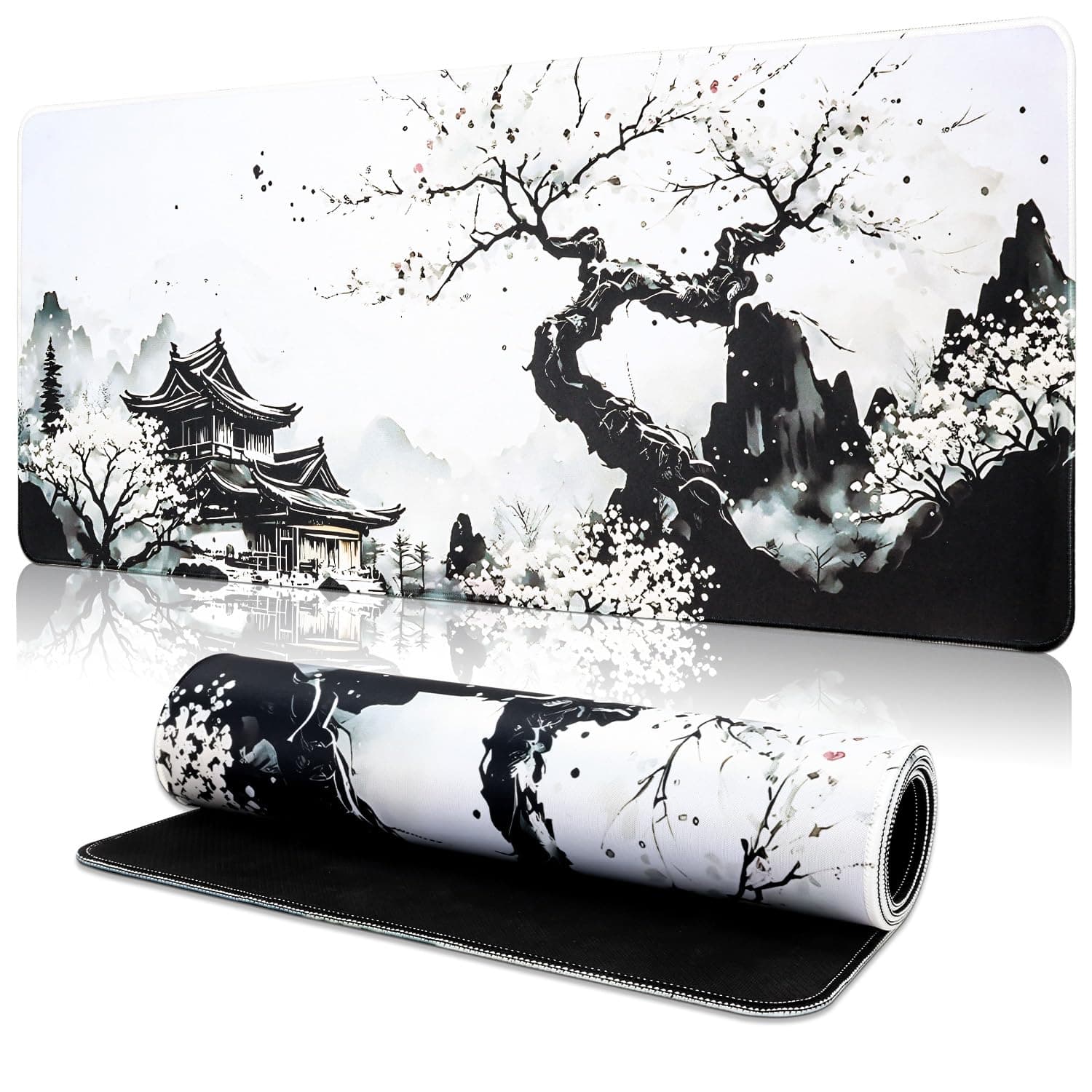 🌸 TOPWAYS Mauspad Mousepad XXL - Gaming Mauspad 800x300