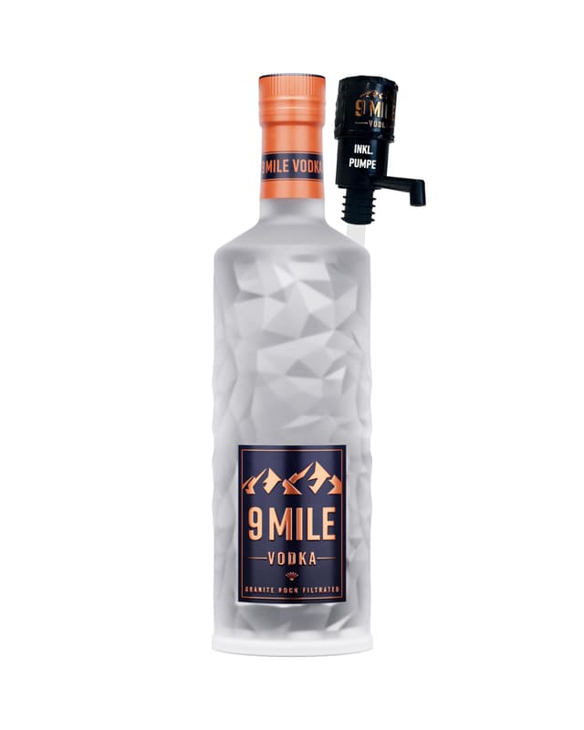 Angebot: 9 MILE Vodka 3l mit LED-Beleuchtung & Geschenkverpackung 🍸🎁