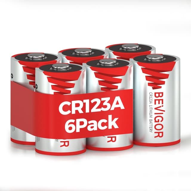 🔋 BEVIGOR CR123A Lithium Batterie 6 Stück, 1500mAh 3V Li-Ion 🌟