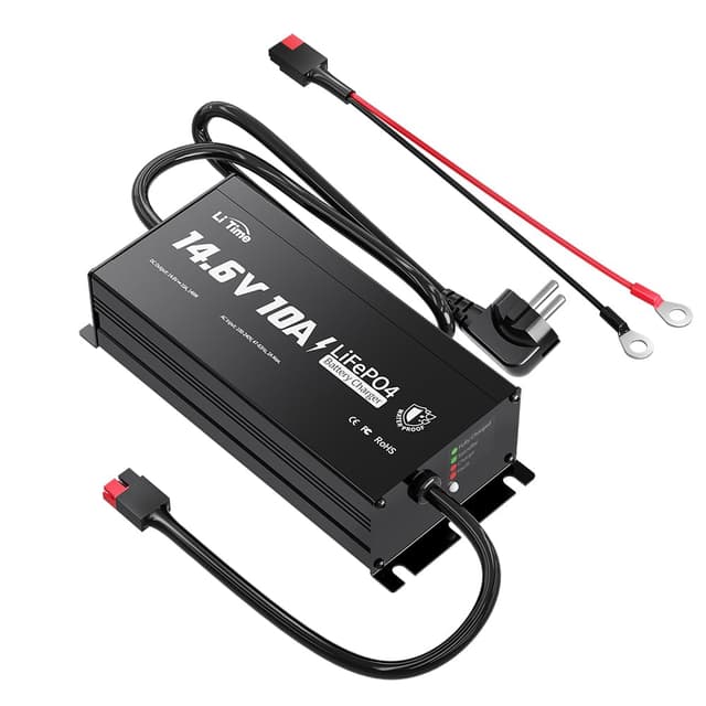 LiTime 14.6V 10A LiFePO4 Batterieladegerät 🚗🔋 Wasserdicht IP67