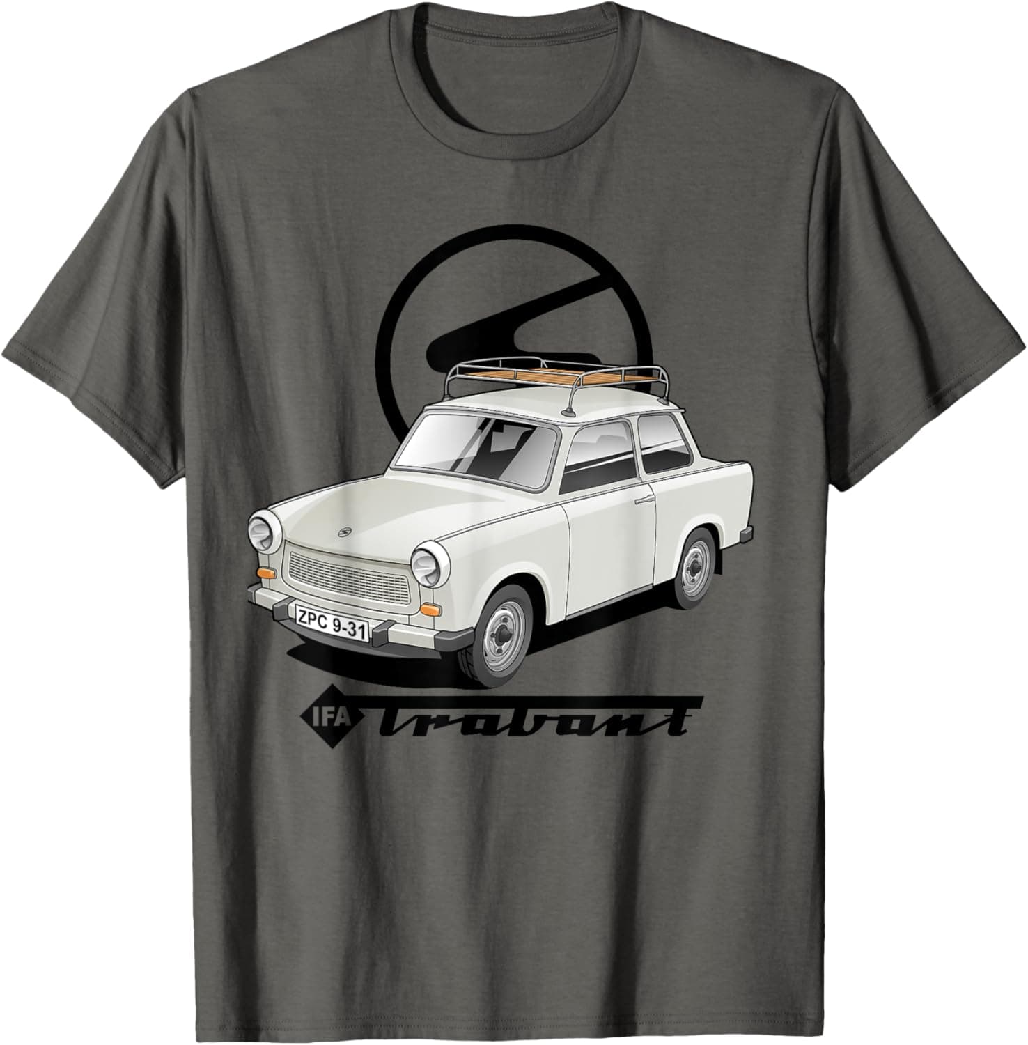 🚗 IFA Trabant 601S Logo Schriftzug DDR T-Shirt 🇩🇪
