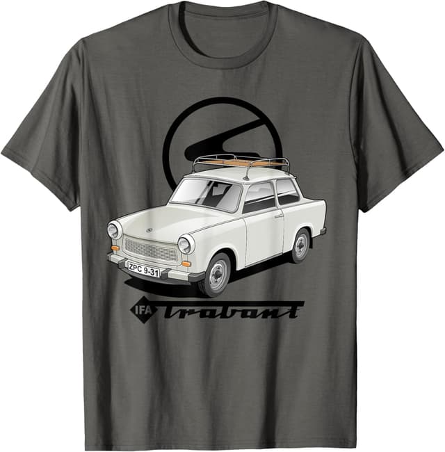 🚗 IFA Trabant 601S Logo Schriftzug DDR T-Shirt 🇩🇪