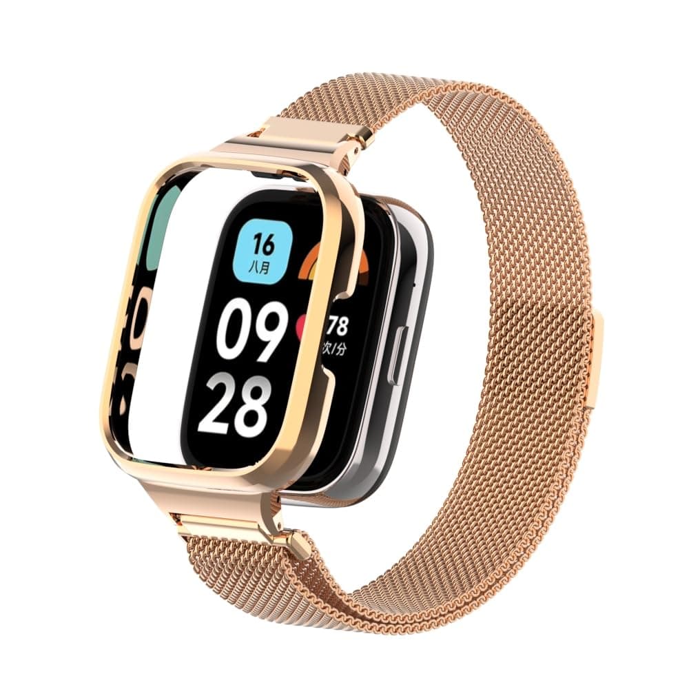 Keecuty Armband für Redmi Watch 3 Active - Wasserdichtes Edelstahl Uhrenarmband